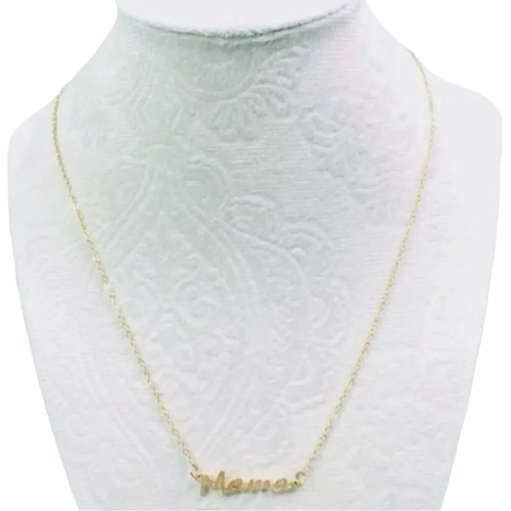 Gold Plated Mama Letter Necklace